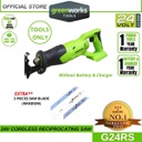 Greenworks G24RS 24V Cordless Reciprocating Saw (Without Battery &amp; Charger)