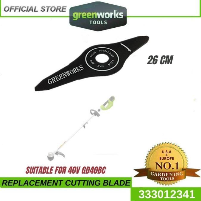Greenworks 40V Cordless Brush Cutter GD40BC Replacement Cutter Blade