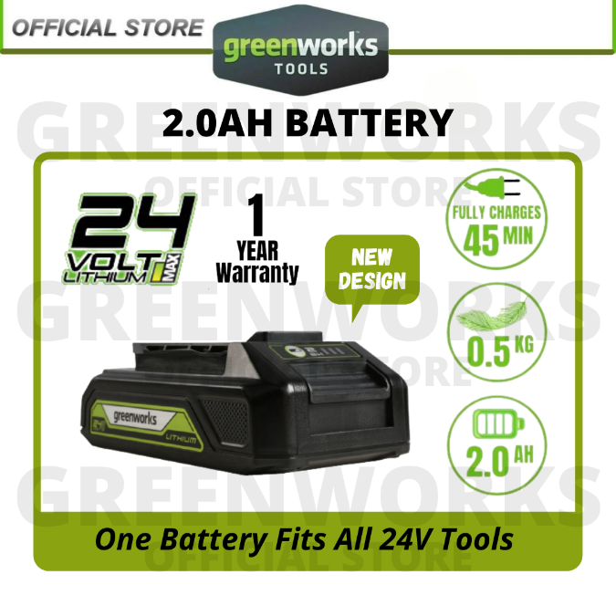 Greenworks G24B2 24V 2Ah Lithium-ion (Li-ion) Battery Pack