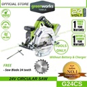 Greenworks G24CS 24V Cordless Circular Saw(Without Battery &amp; Charger)